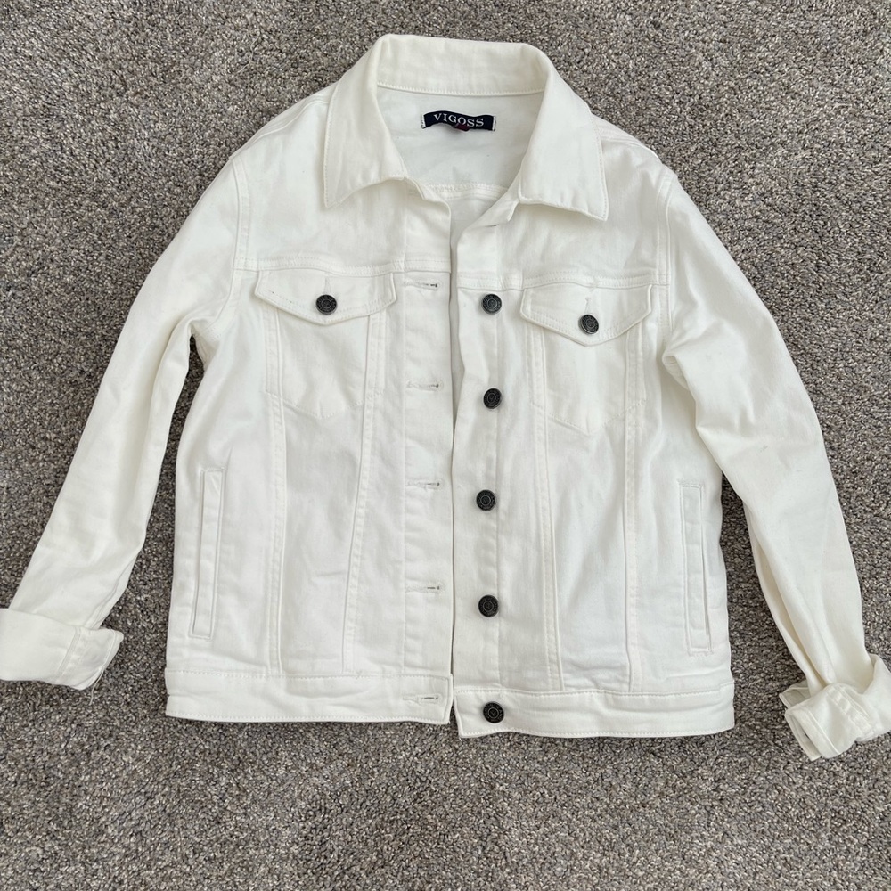 Vigoss white denim jacket
